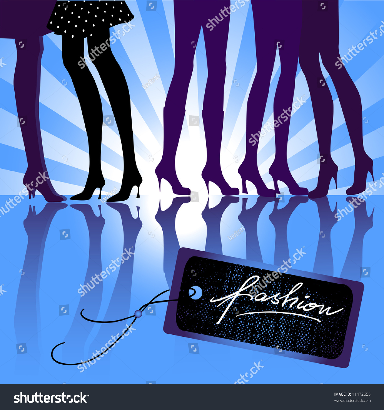 Vector Illustration Womans Sexy Legs Silhouettes Stock Vector Royalty Free 11472655 Shutterstock 