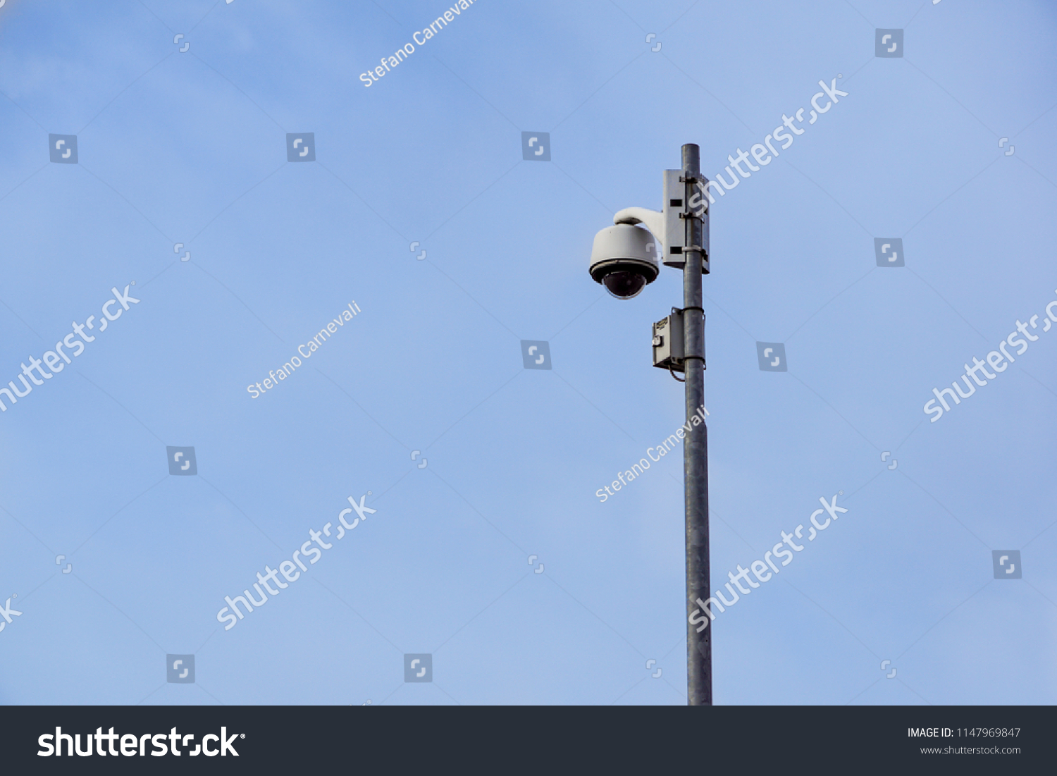 Outdoor Video Surveillance Camera Dome Security Stock Photo 1147969847 ...