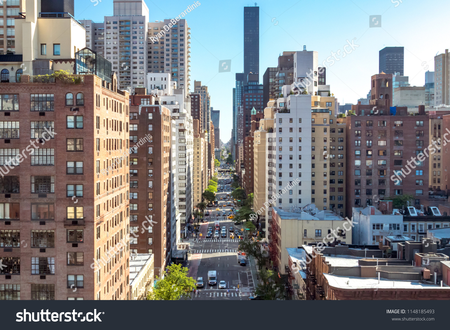 Overhead View Busy Street Scene On Stock Photo 1148185493 | Shutterstock