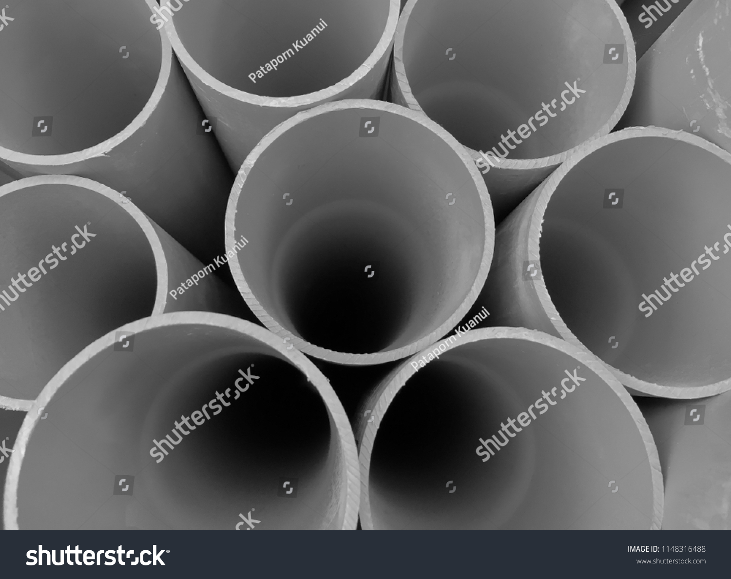 Pvc Pipe Gray Color Stock Photo 1148316488 Shutterstock   Stock Photo Pvc Pipe In Gray Color 1148316488 