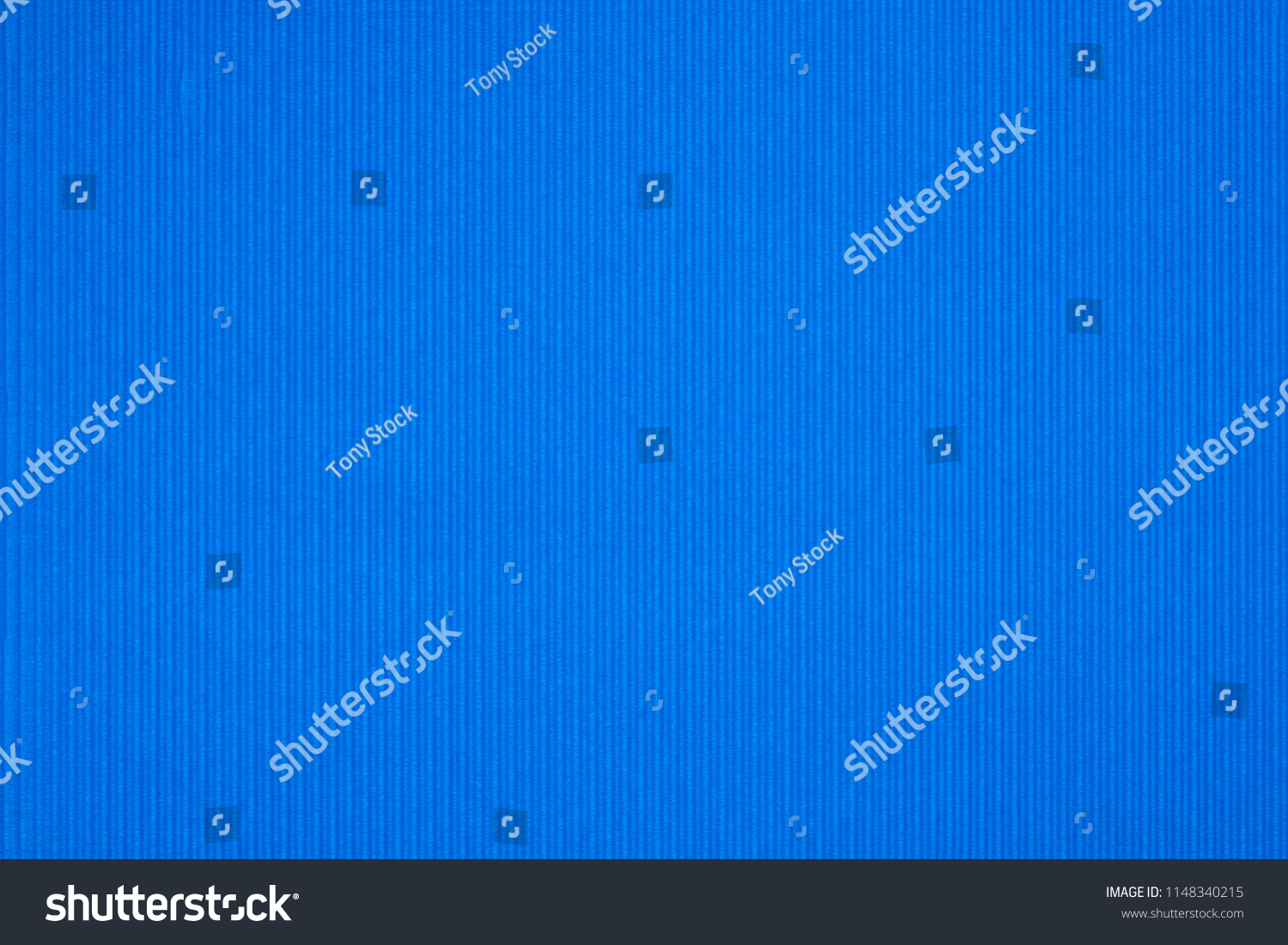 Blue Corrugated Paper Texture Use Background Stock Photo 1148340215 ...