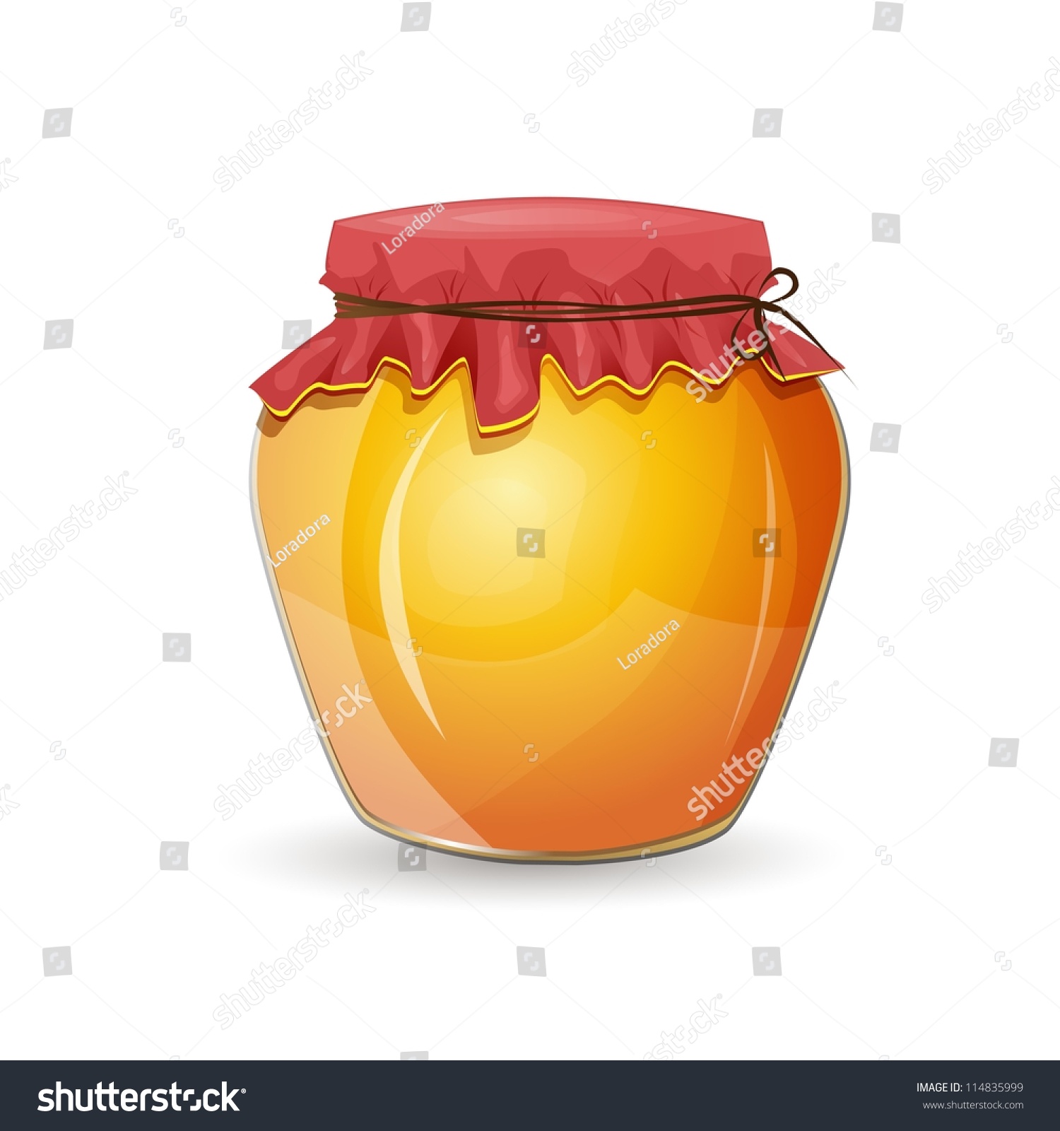Мёд в горшочке рисунок без фона