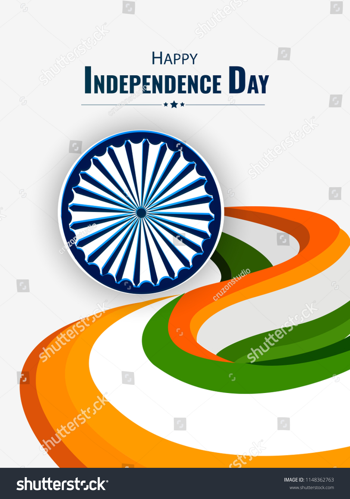 Happy Independence Day India Vector Illustration Stock Vector (Royalty ...