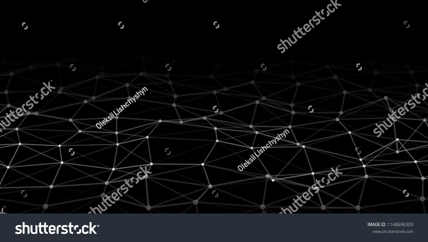 Abstract Technology Background Connecting Dots Lines Stock Vector ...