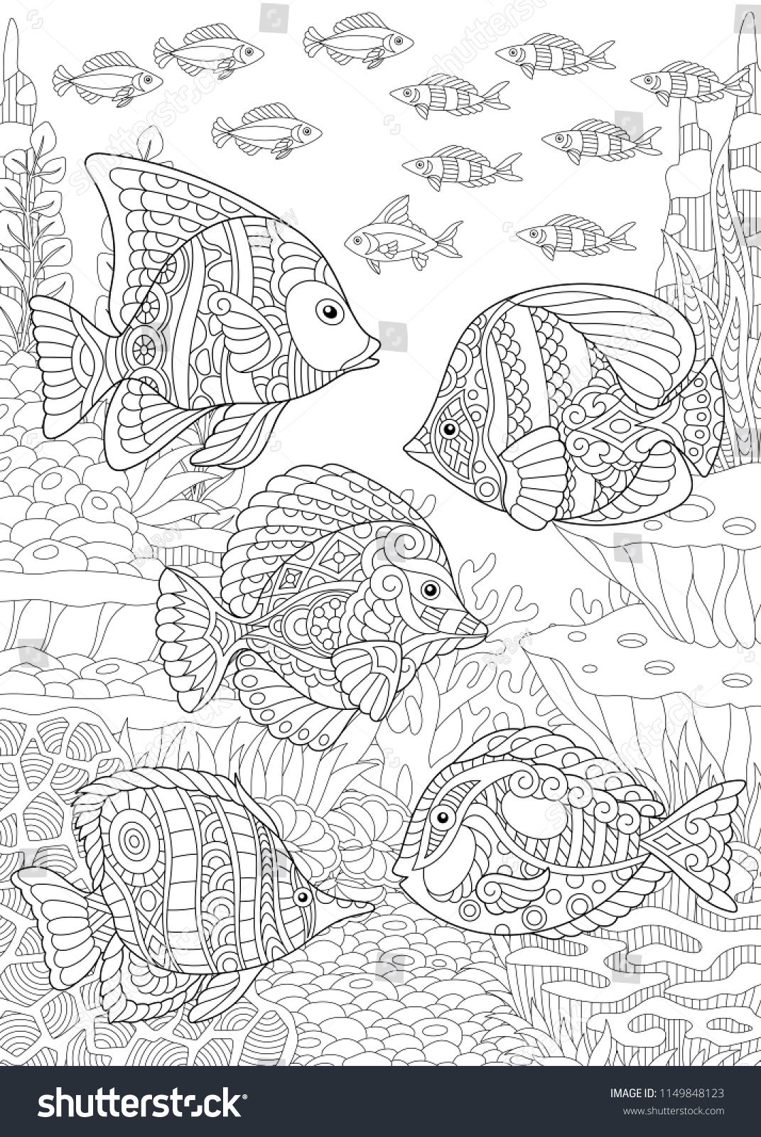 Coloring Page Coloring Book Colouring Picture Stock Vector (Royalty ...