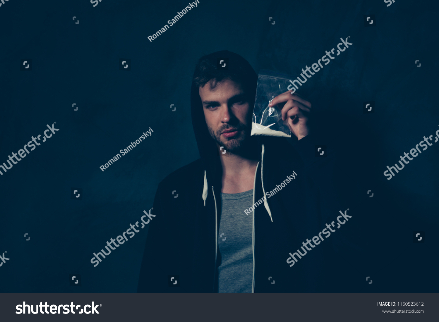 Close Studio Photo Portrait Scaring Terrifying Stock Photo 1150523612 ...