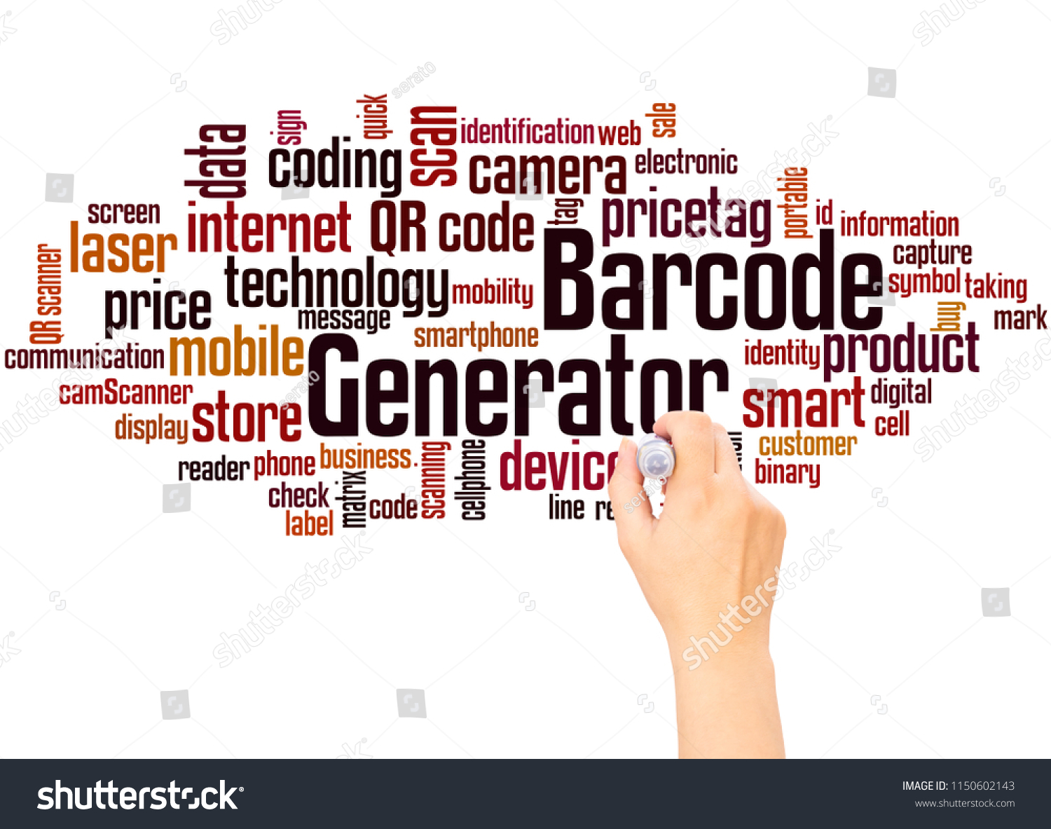 barcode-generator-word-cloud-hand-marker-stock-illustration-1150602143