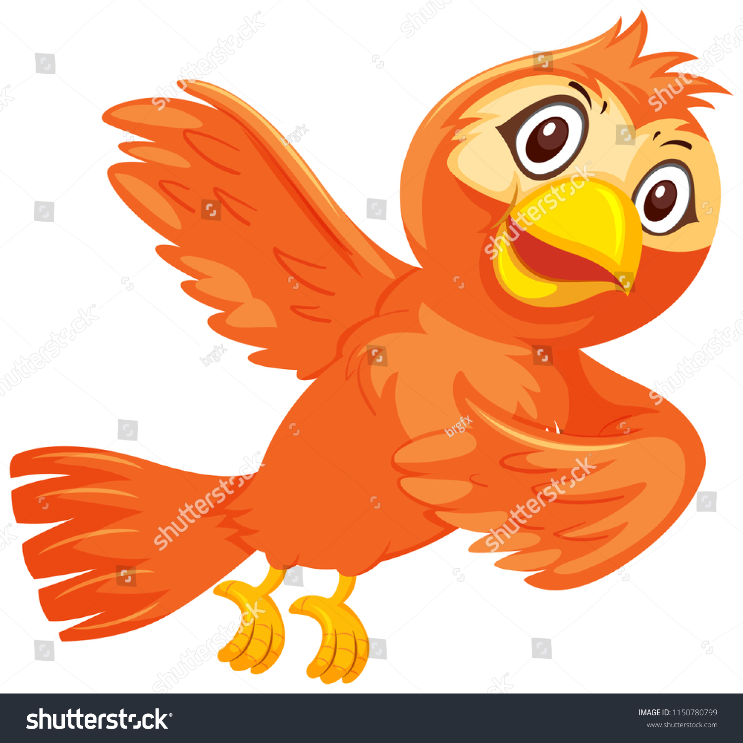 Птичка оранжевая BP vekmnf