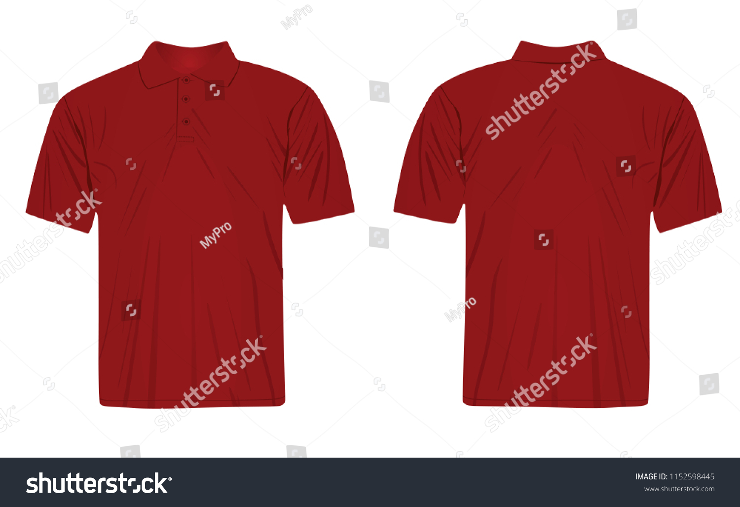 Red Polo T Shirt Vector Illustration Stock Vector (Royalty Free ...