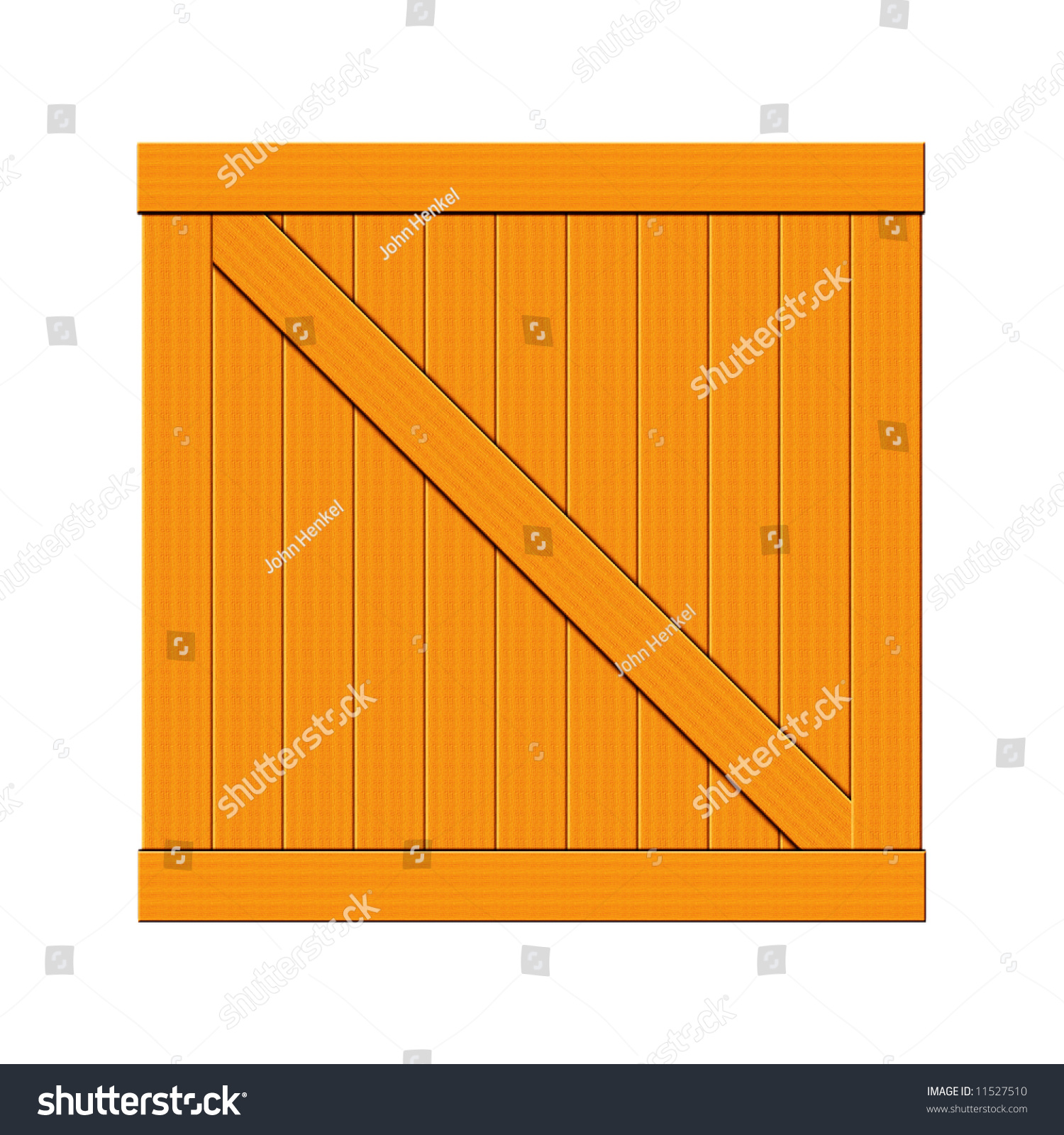 Wooden Crate Illustration Isolated On White Stock Illustration 11527510 ...