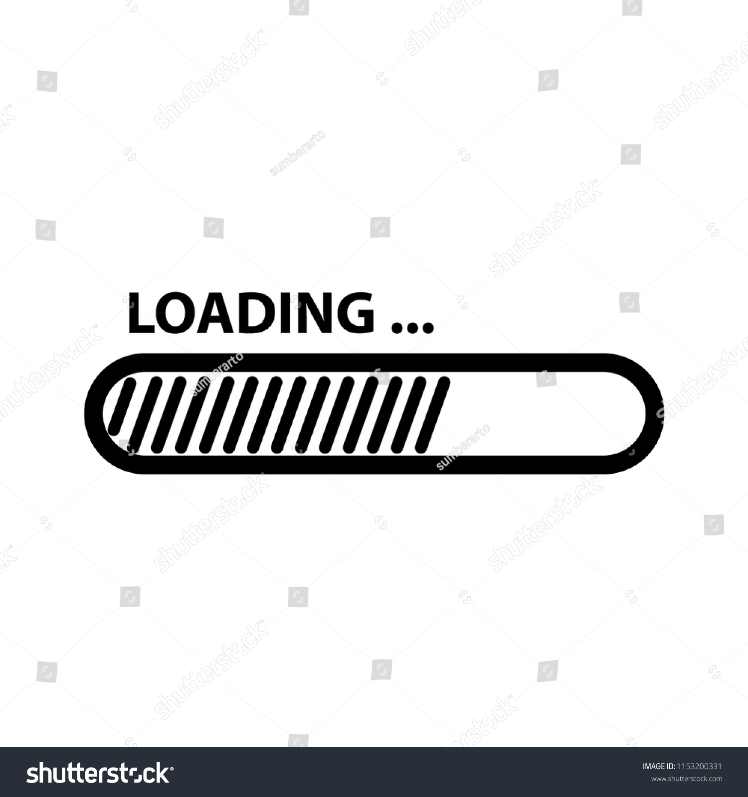 Loading Icon Vector Template Stock Vector (Royalty Free) 1153200331 ...