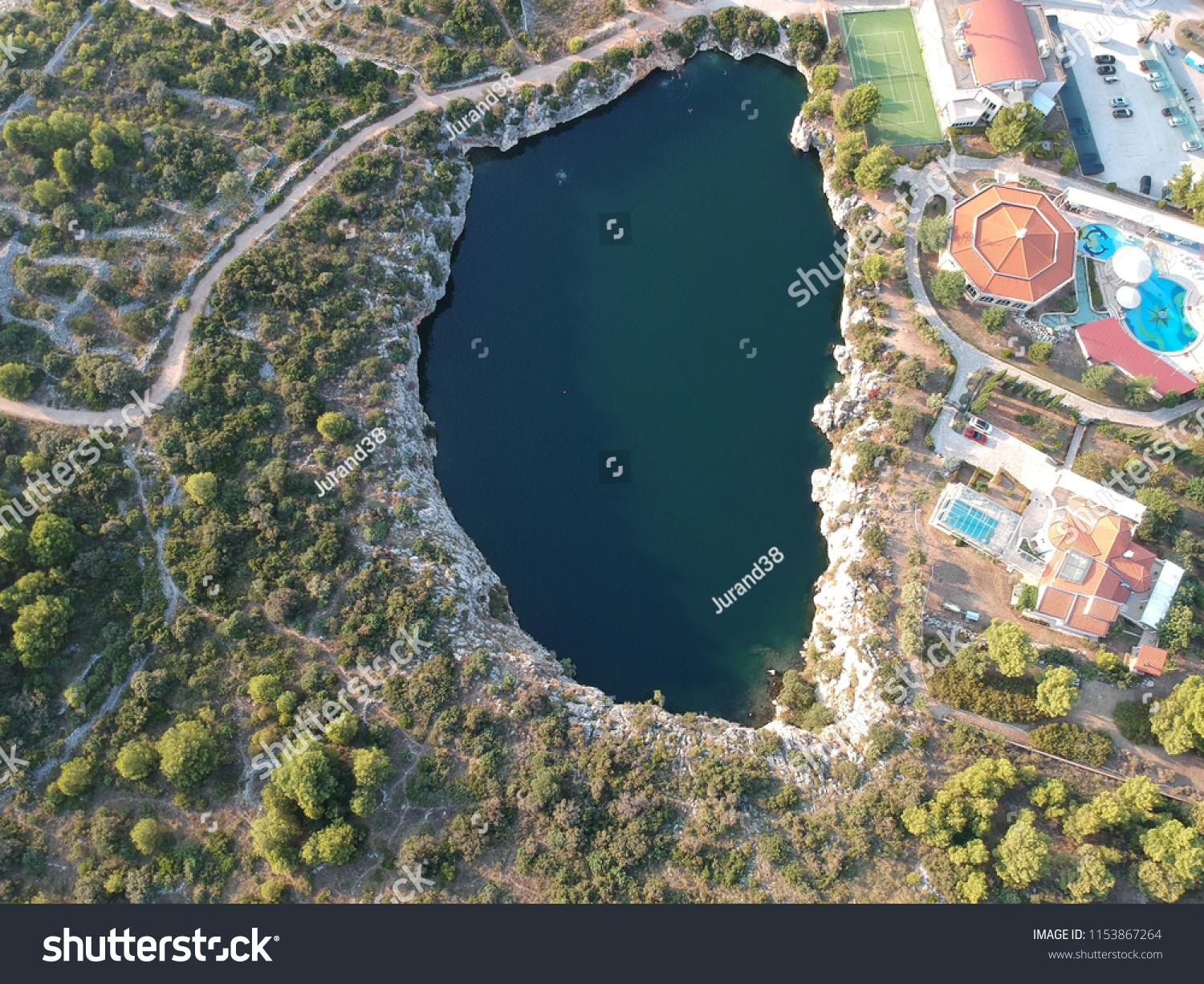 Озеро «глаз дракона», Рогозница. Хорватия