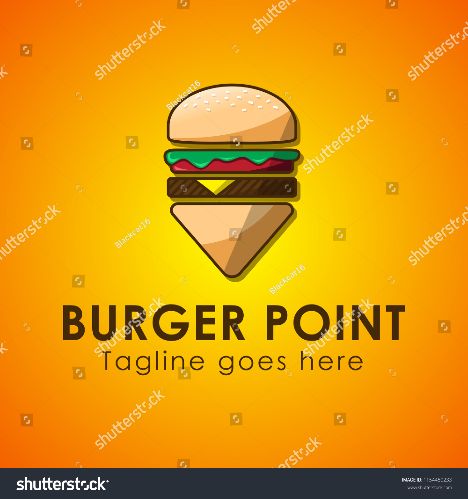 Burger Joint Logo Design Stock Vector Royalty Free 1154450233 Shutterstock 4724