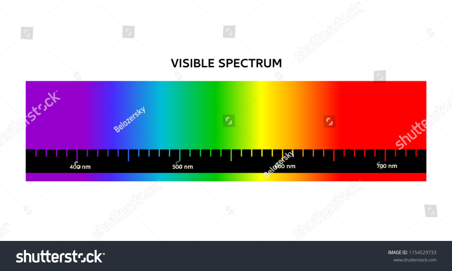 Spectrum Portion Electromagnetic Spectrum That Visible Stock Vector ...