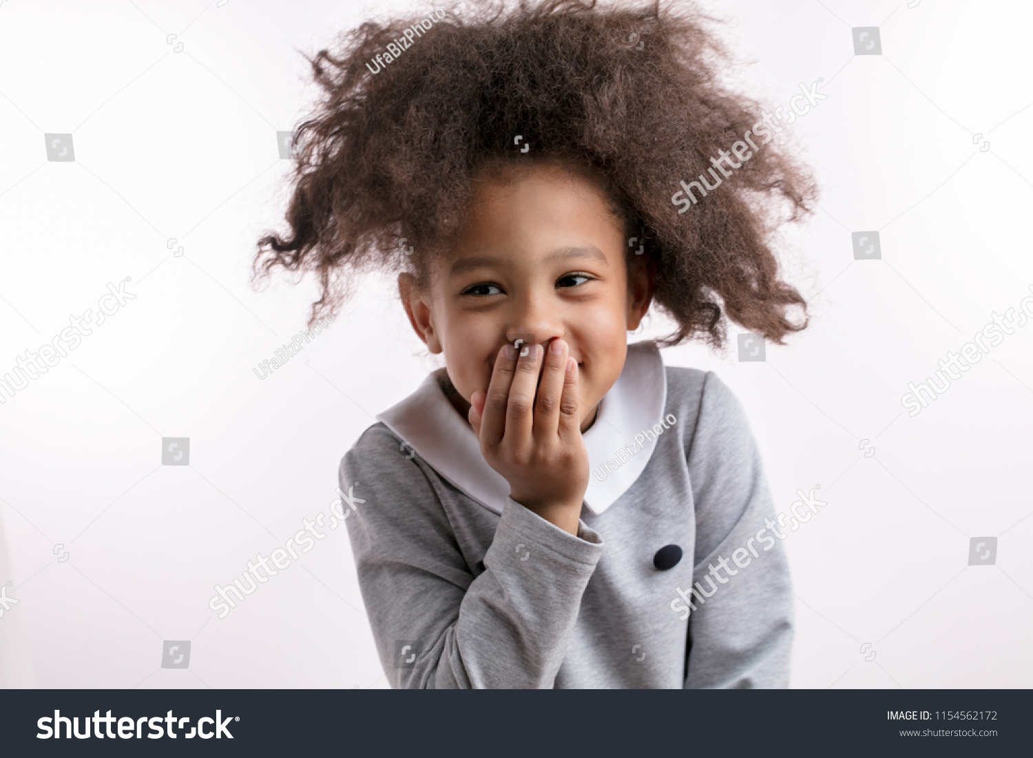 Beautiful Metise Girl Laughing Hands Over Stock Photo 1154562172 ...