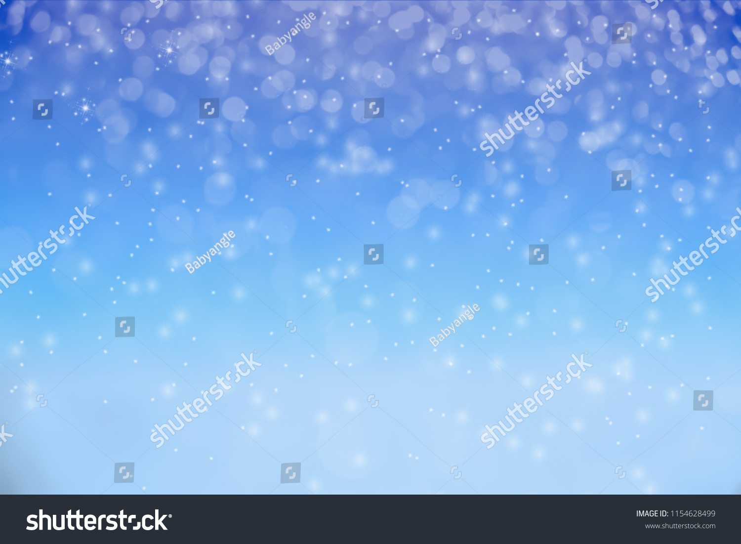 Blue Sky Background Pastel Color Snowy Stock Photo 1154628499 ...