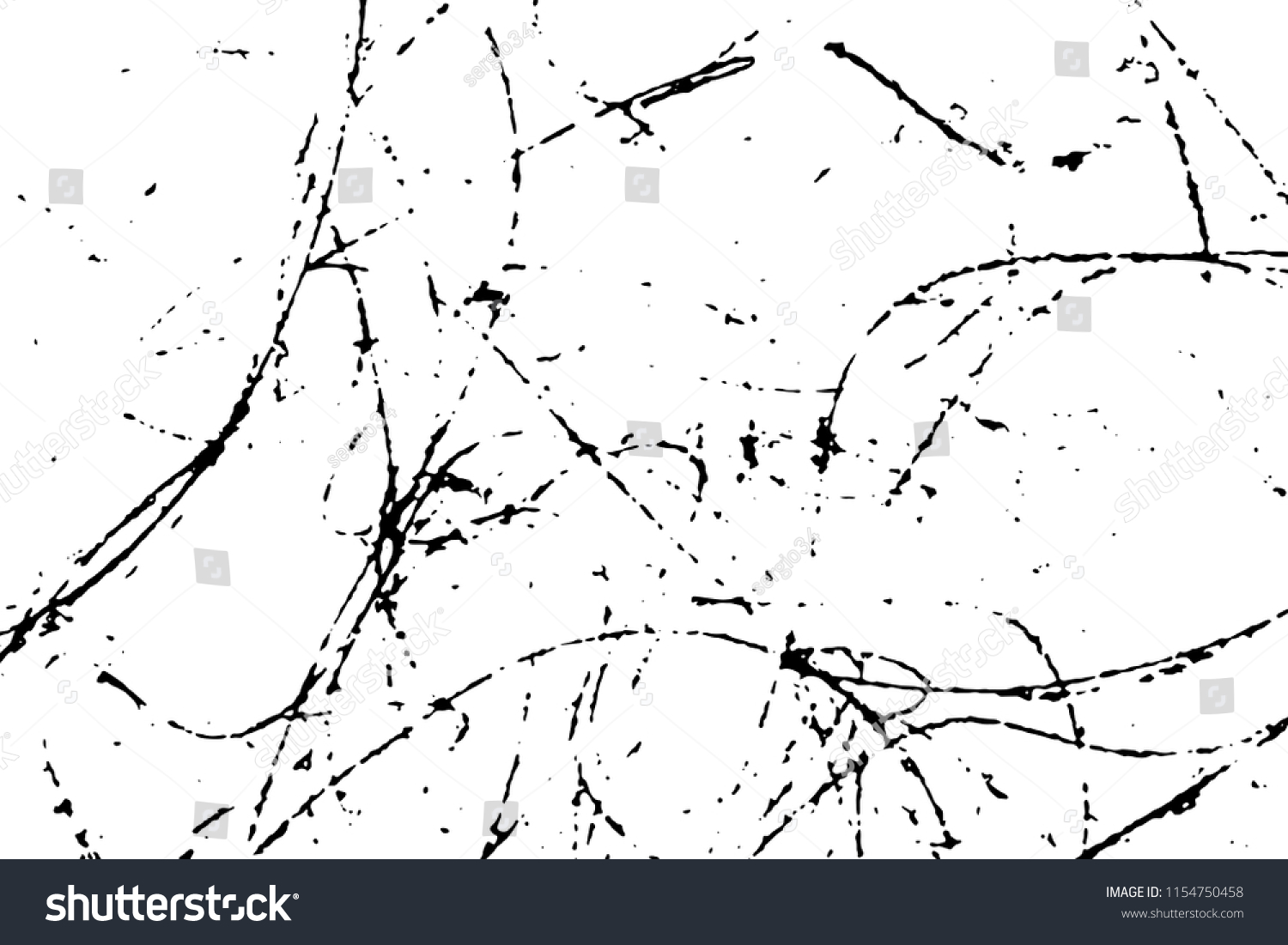 Black Scratches Isolated On White Background Stock Vector (Royalty Free ...