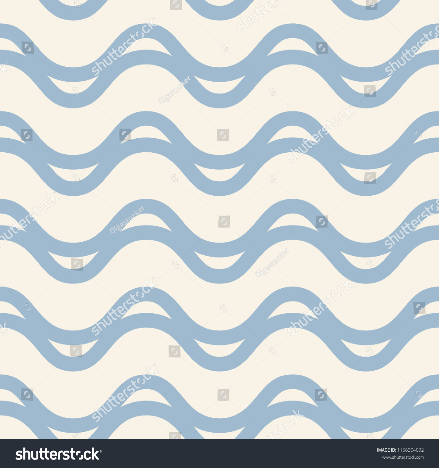 Vector Wavy Lines Seamless Pattern Abstract Stock Vector (Royalty Free ...