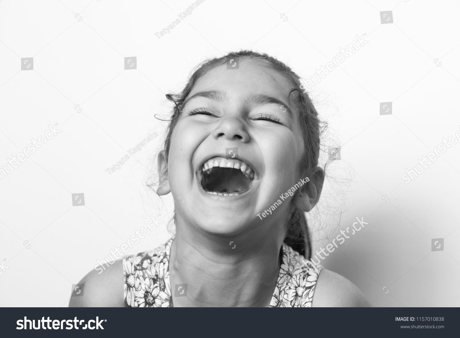 Portrat Happy Cute Smiling Child Girl Stock Photo 1157010838 | Shutterstock