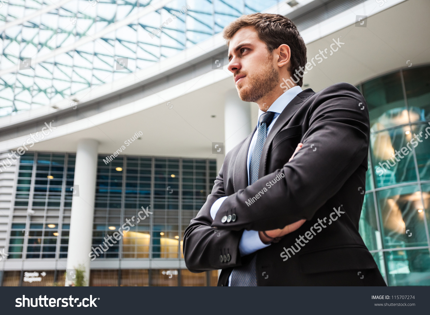 Portrait Handsome Businessman Stock Photo 115707274 | Shutterstock