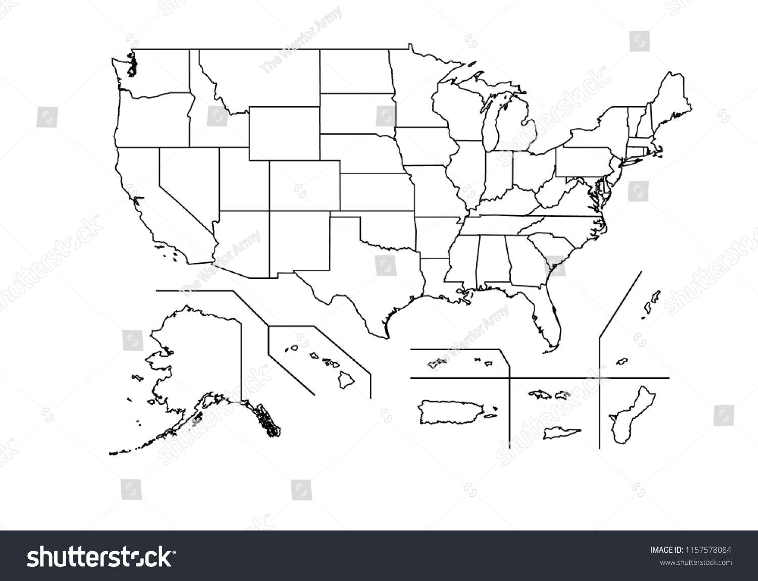 High Detailed Outlinecontourshape Vector Map Countiesregionsstates Stock Vector Royalty Free 4272