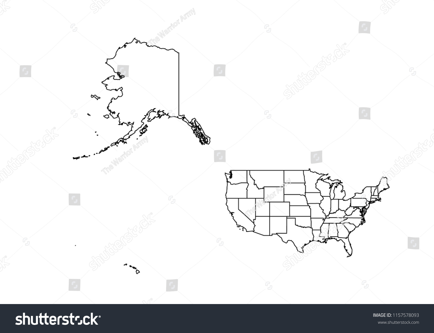 High Detailed Outlinecontourshape Vector Map Countiesregionsstates Stock Vector Royalty Free 7959