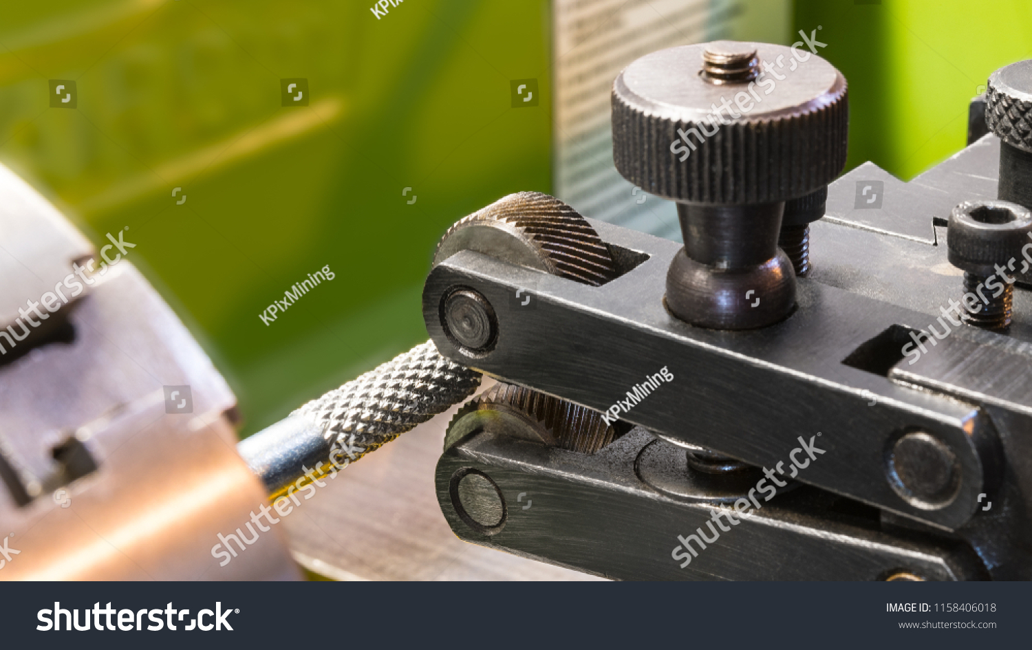 Two Wheel Knurling Tools When Working Stock Photo 1158406018 | Shutterstock