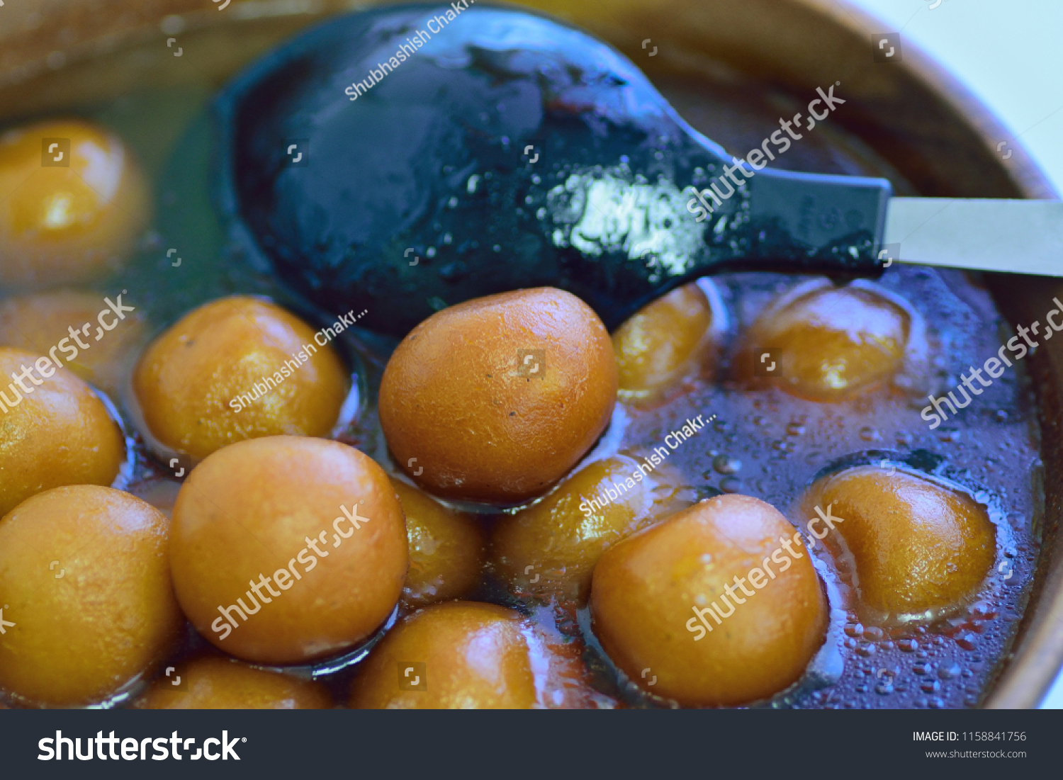 Famous Indian Sweet Food Gulab Jamun Stock Photo 1158841756 | Shutterstock