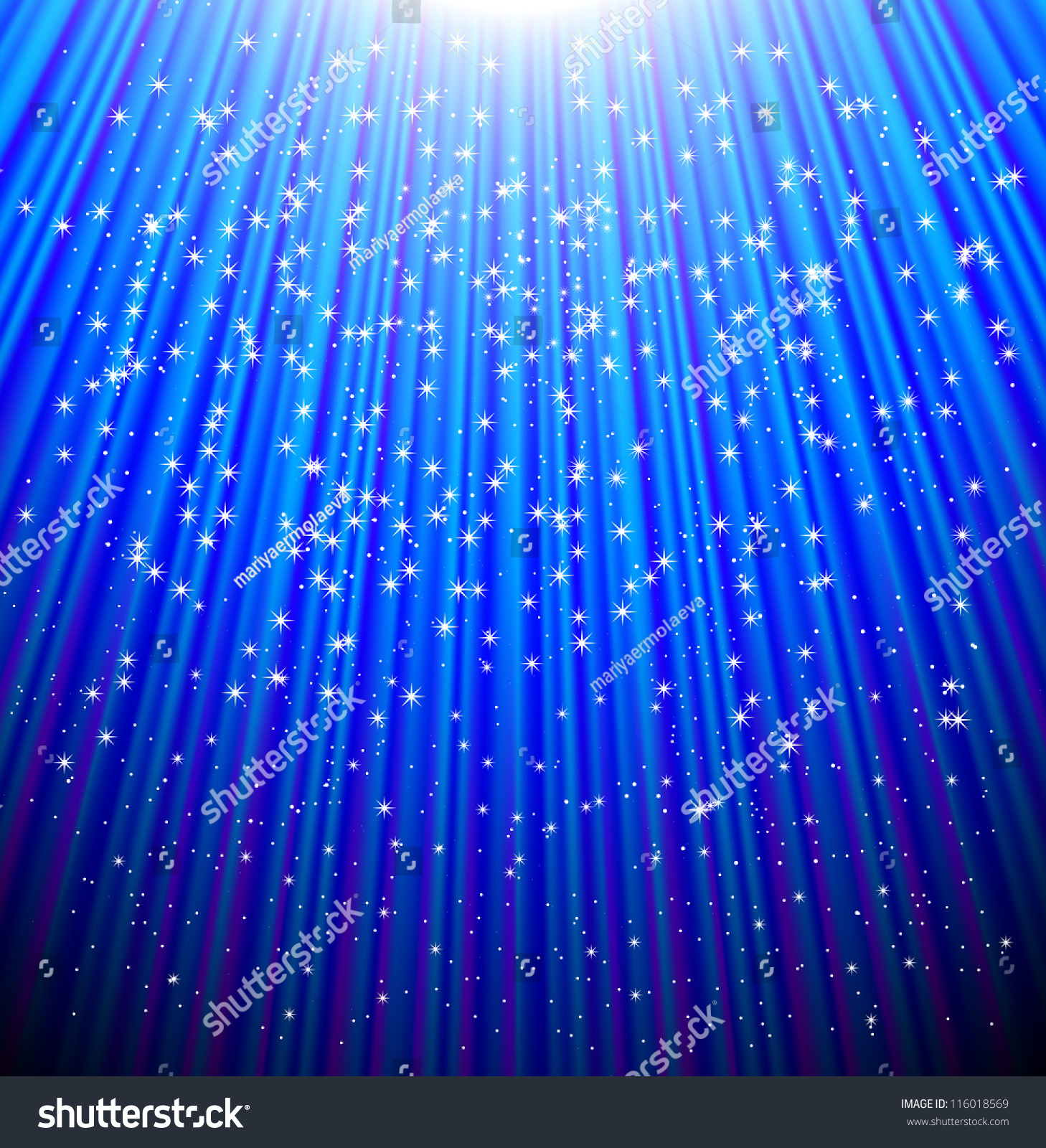 Blue Light Background Glitter Stars Vector Stock Vector (Royalty Free ...