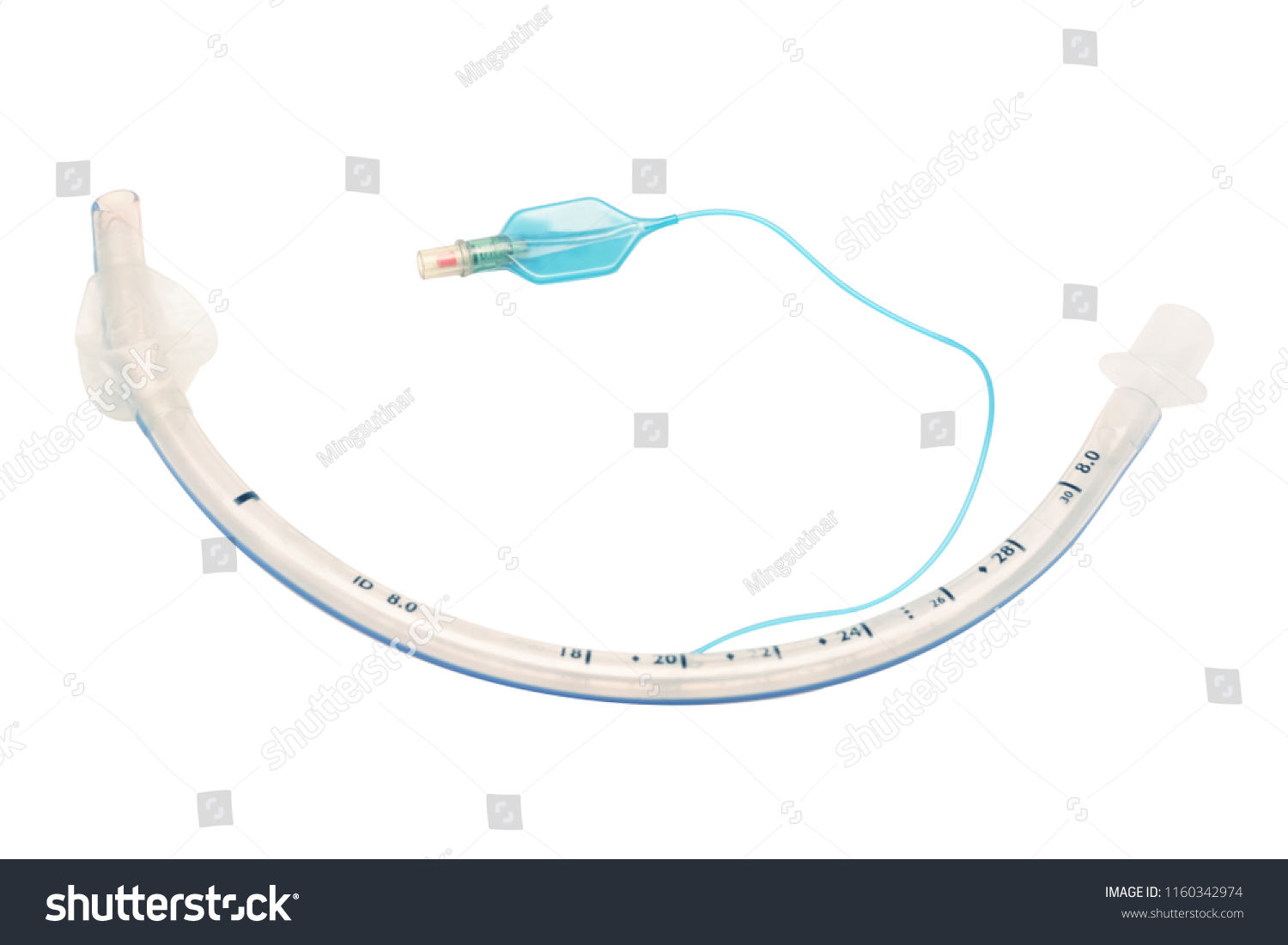 Endotracheal Tube Isolated On White Background Stock Photo 1160342974 ...