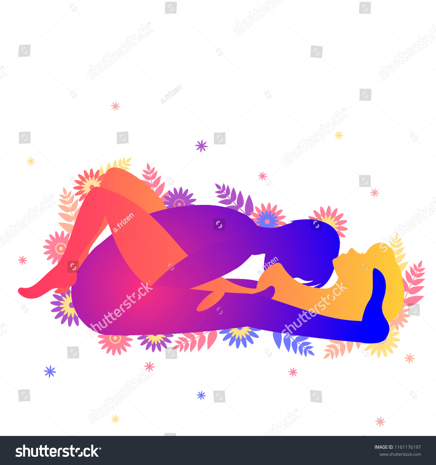 Kama Sutra Sexual Pose Fold Man Stock Vector Royalty Free 1161176197