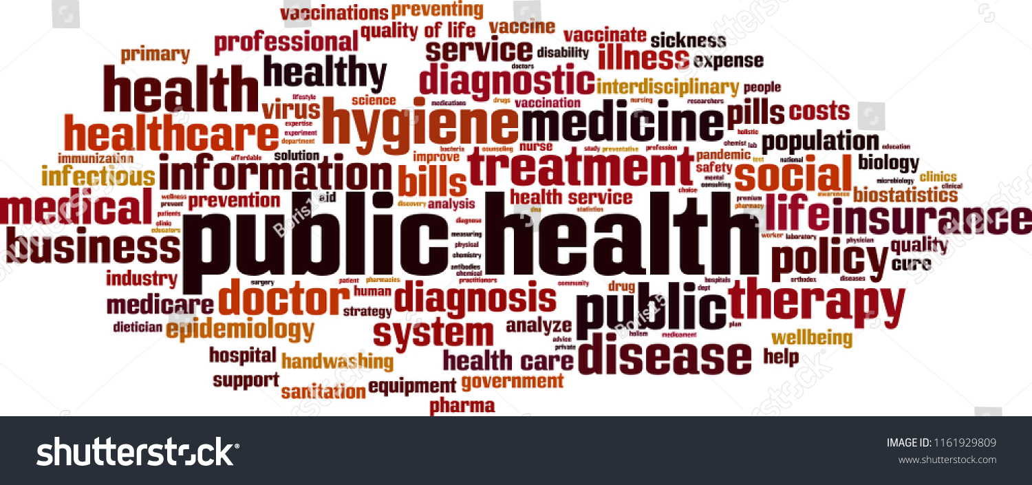 Vektor Stok Public Health Word Cloud Concept Vector (Tanpa Royalti ...