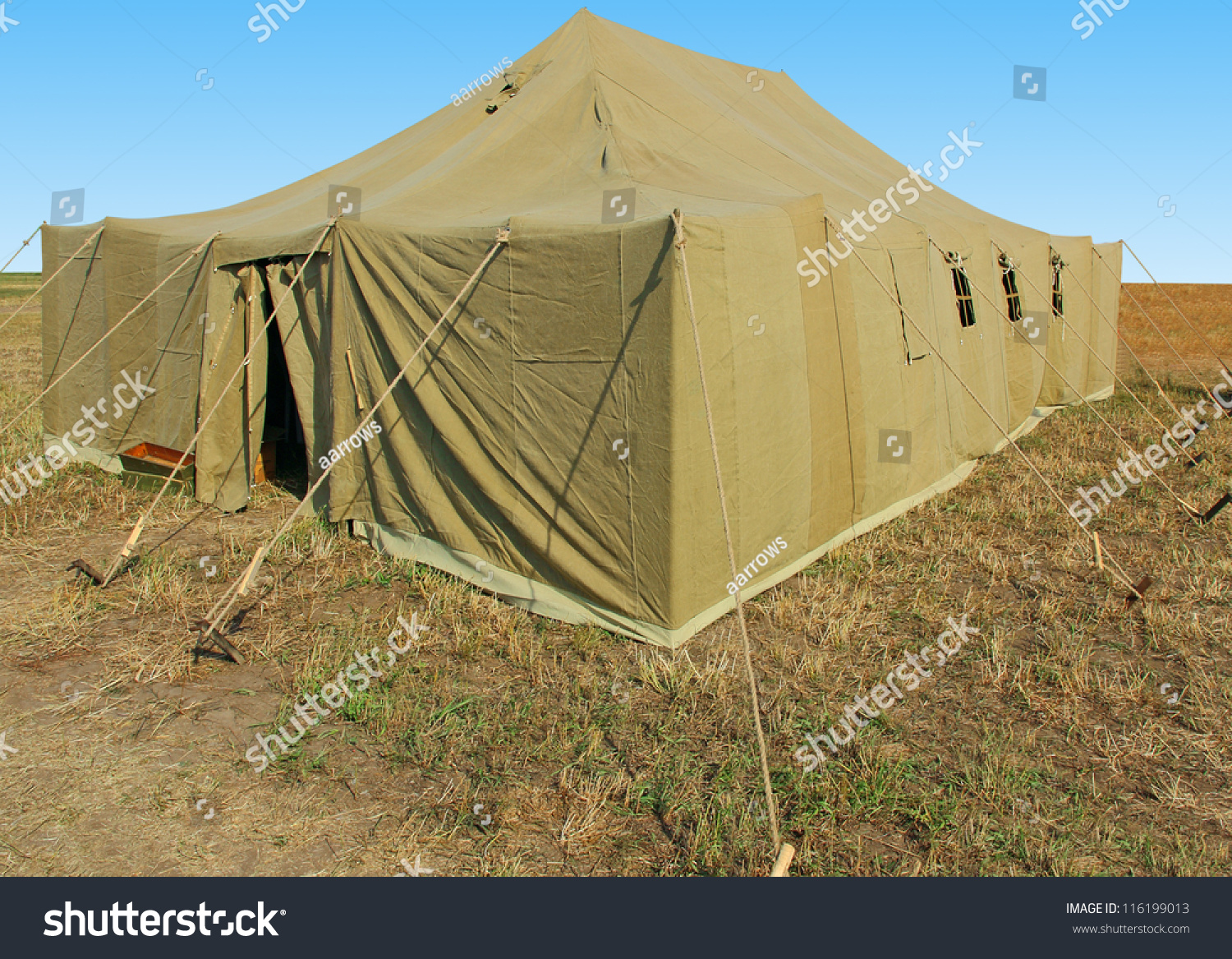 Very Big Military Tent Field Stock Photo 116199013 | Shutterstock