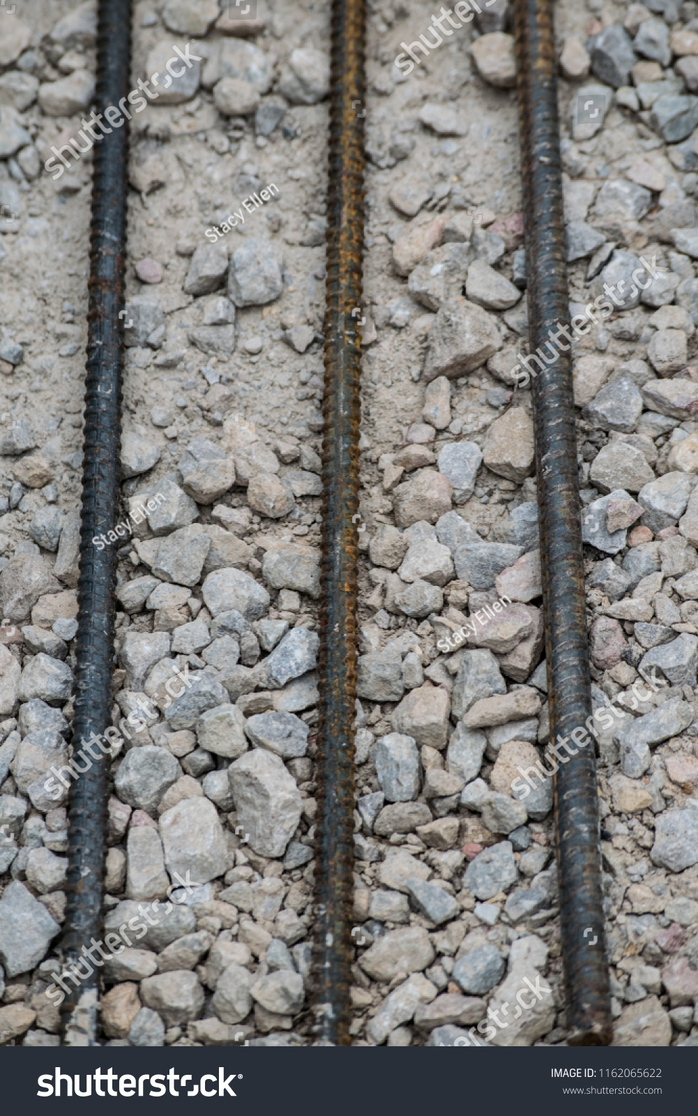 Rebar Steel Reinforcing Bar On Gravel 스톡 사진 1162065622 Shutterstock