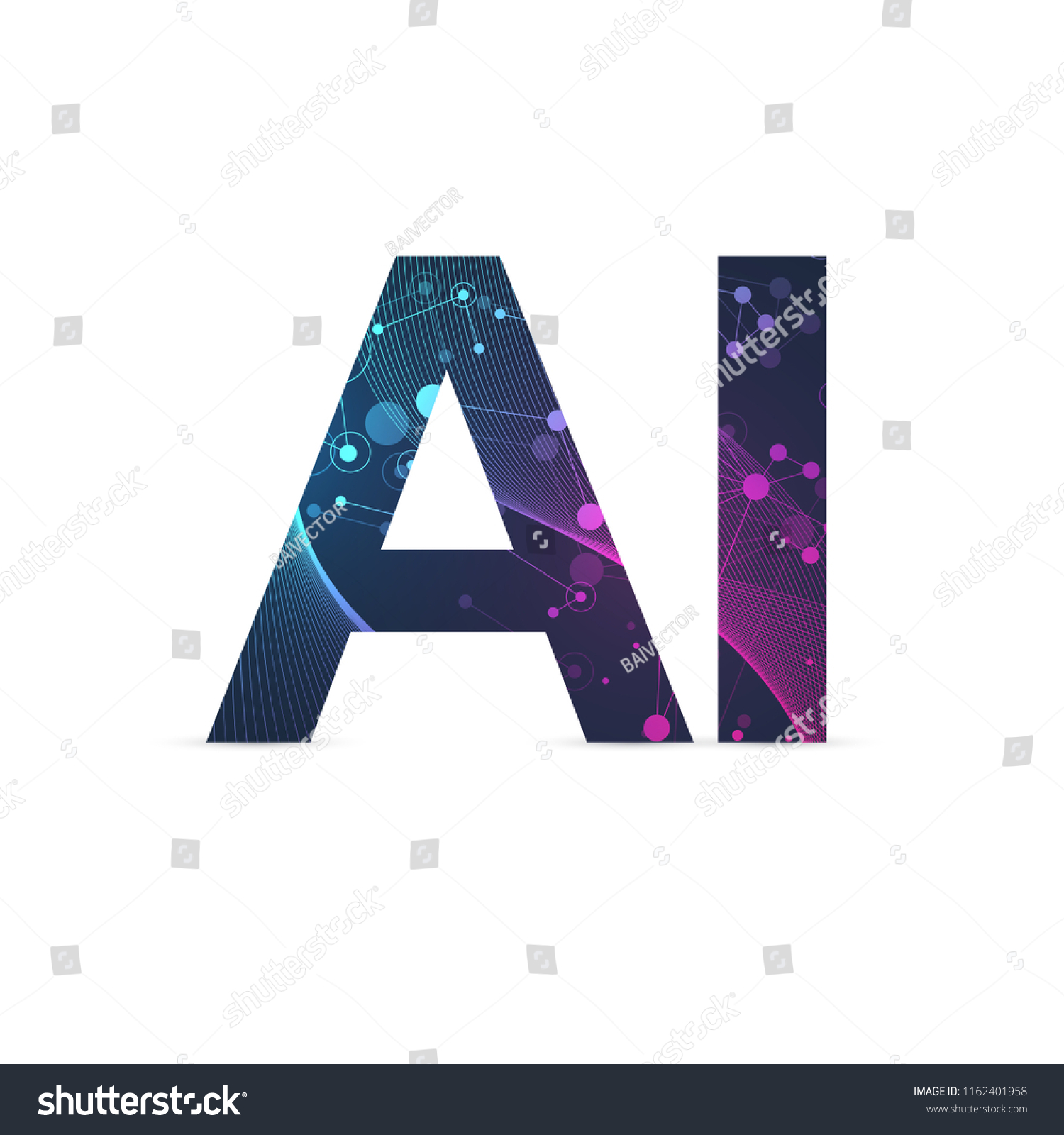 Artificial Intelligence Machine Learning Logo Concept Stock ...