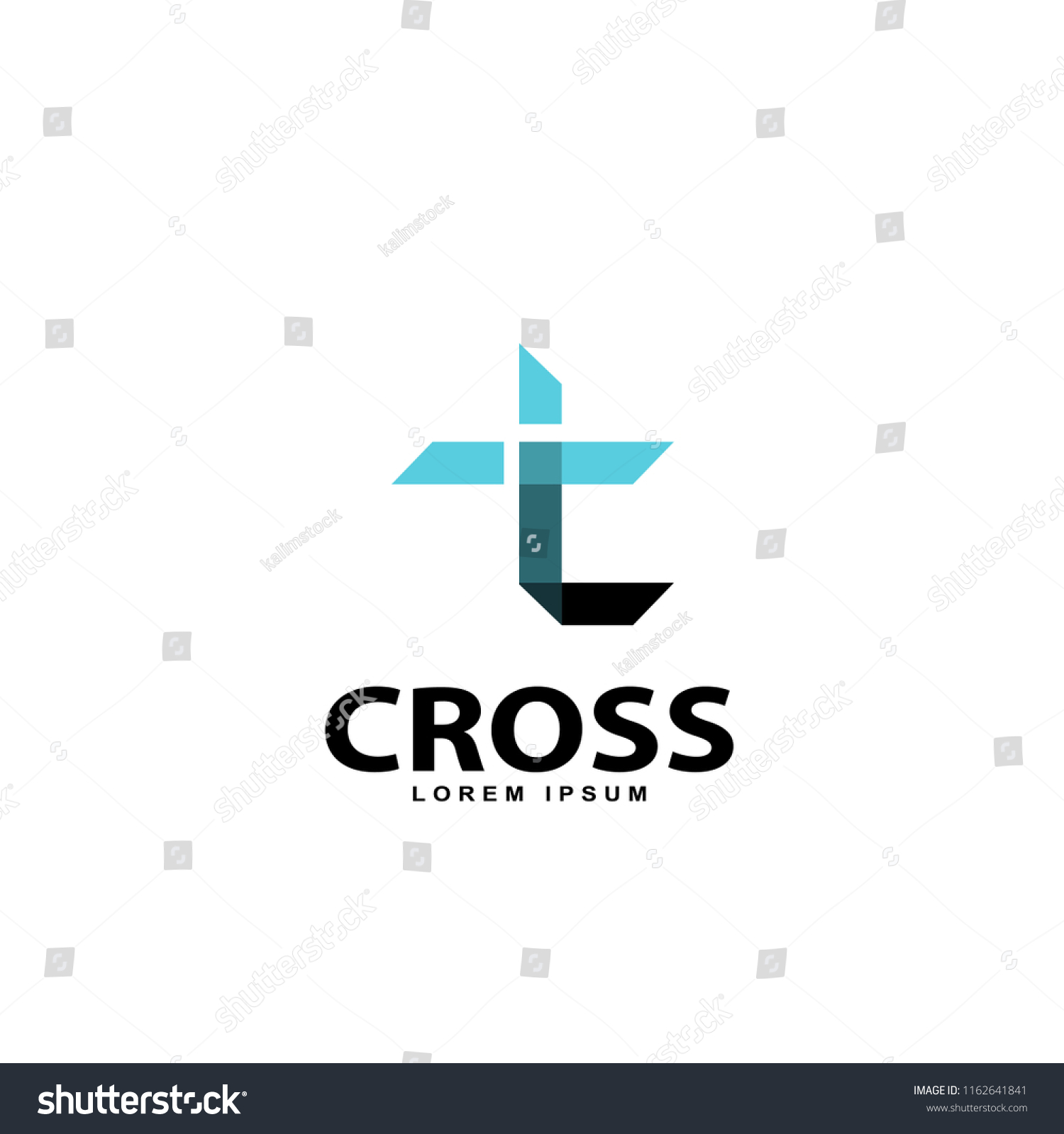 Cross Logo Design Vector Template Stock Vector (Royalty Free ...