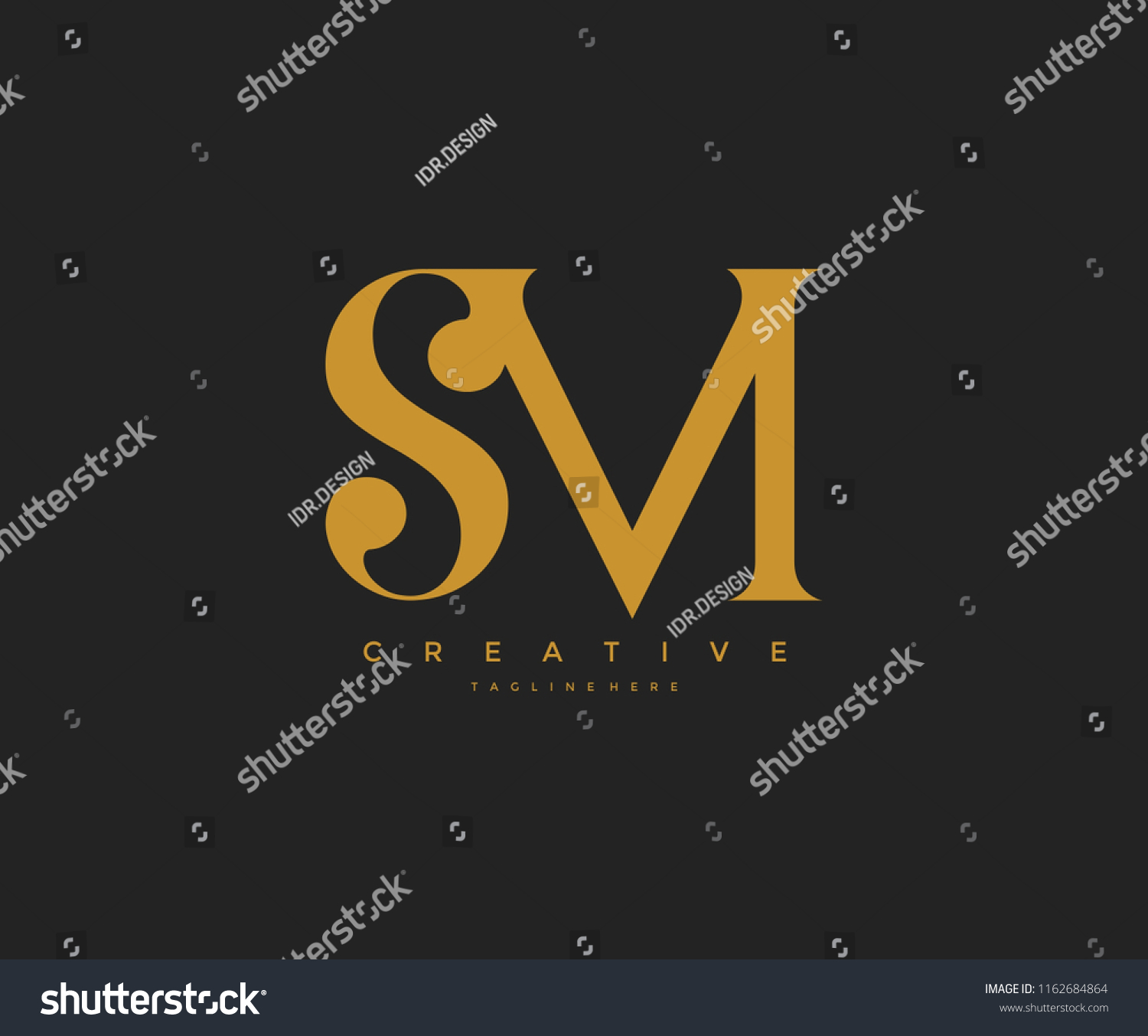 Elegant Sm Letter Linked Monogram Logo Stock Vector (Royalty Free ...