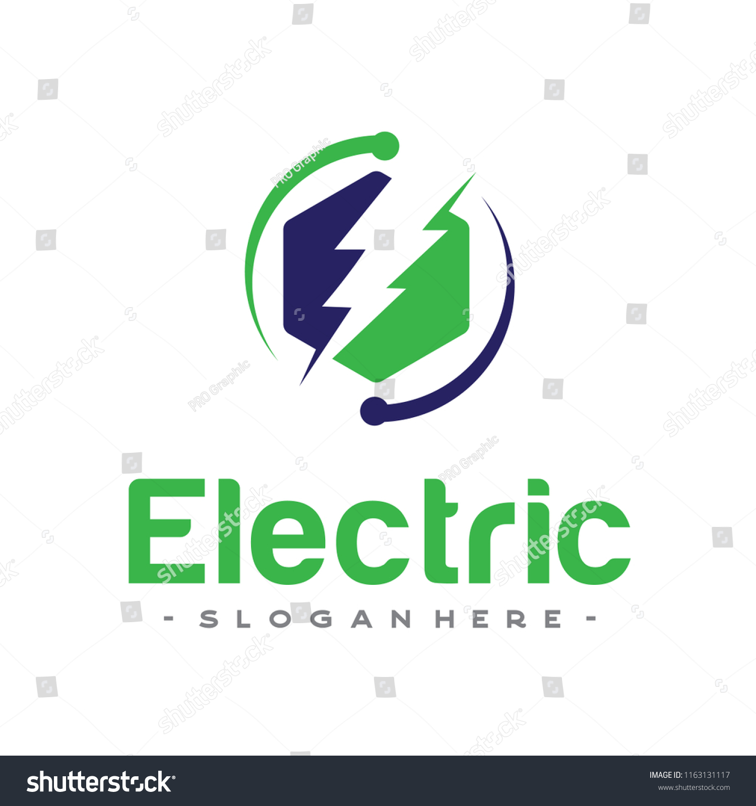 Electric Lightning Logo Design Inspiration Vector Stock Vector (Royalty ...