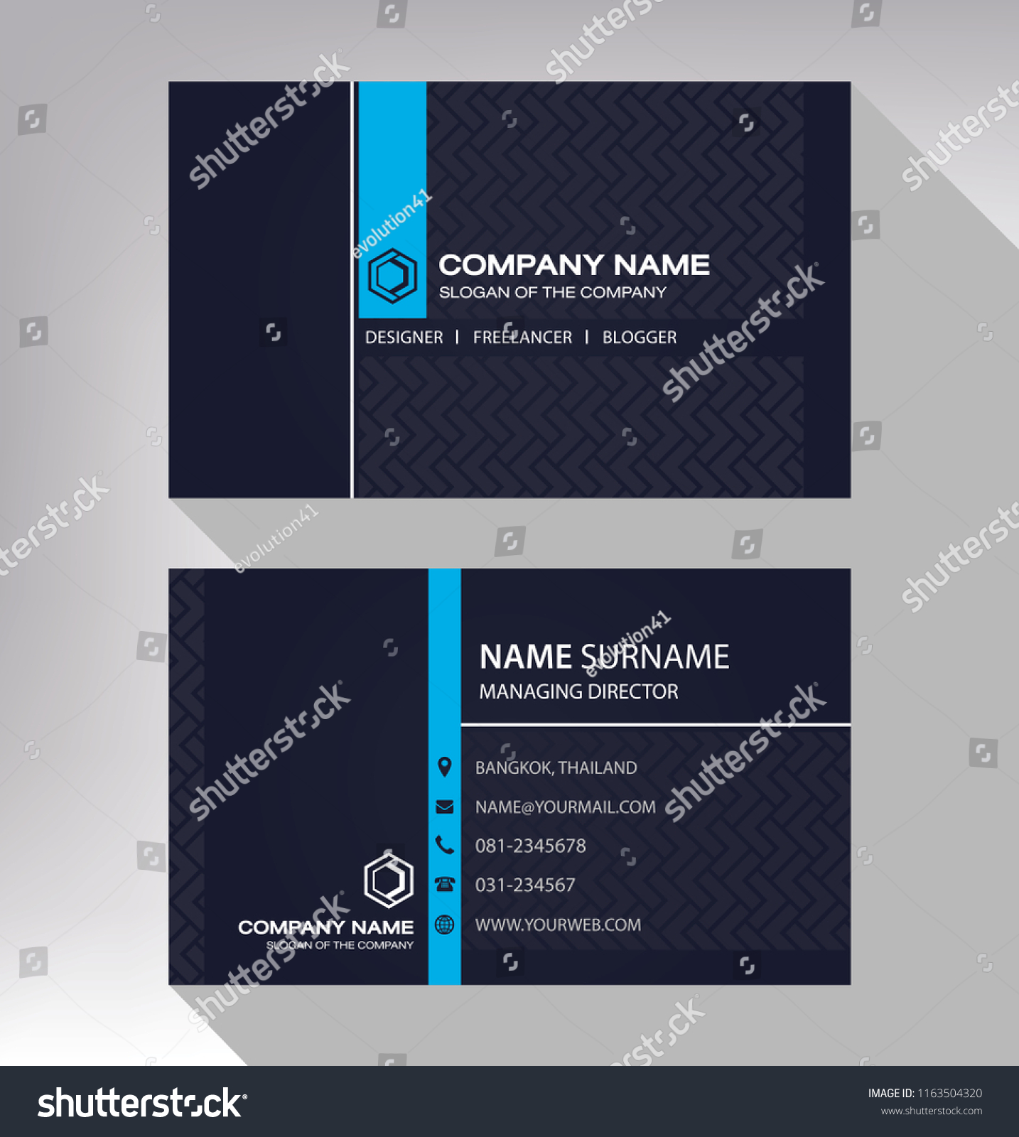 Business Model Name Card Luxury Modern Stock Vector (royalty Free 