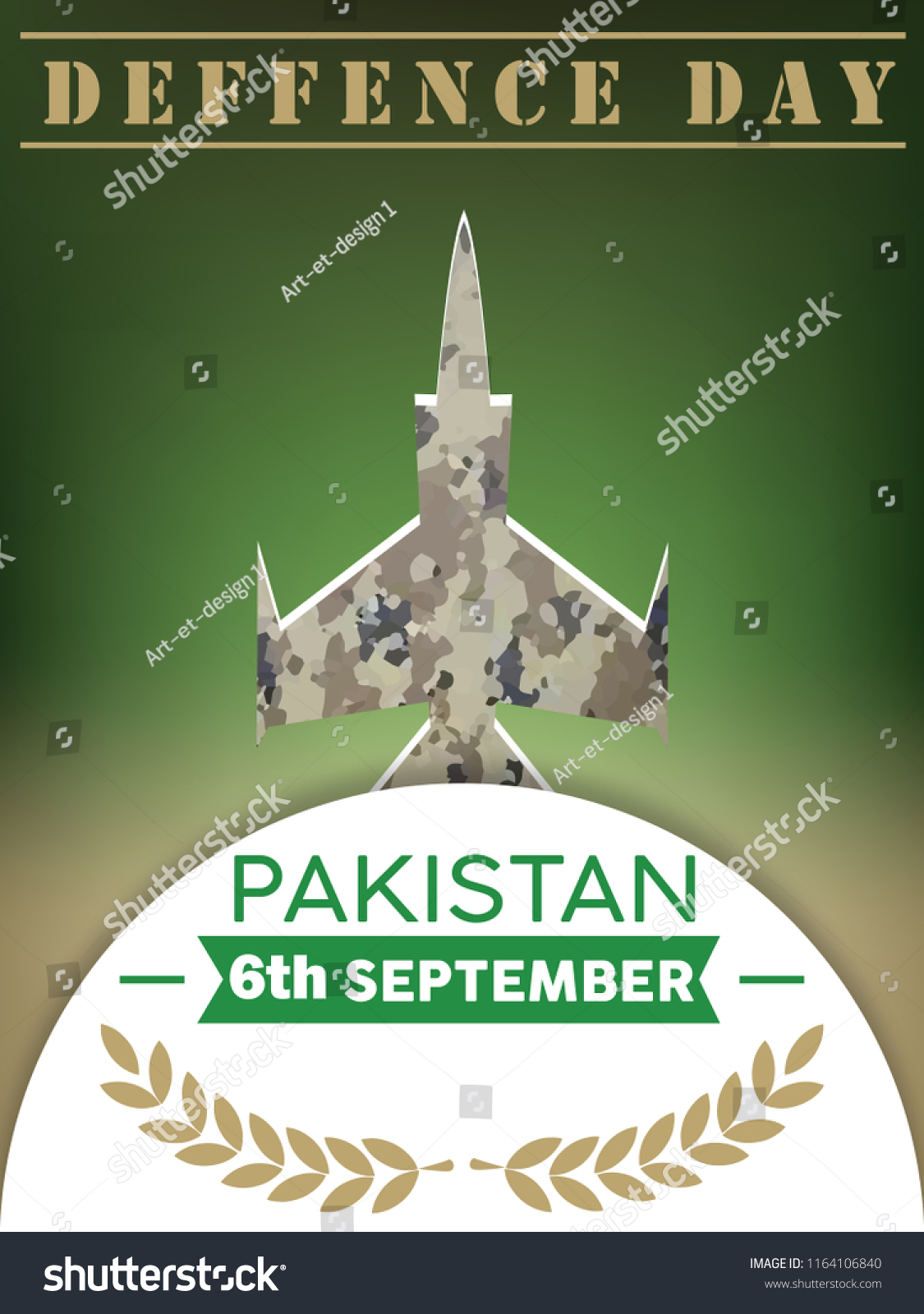 Pakistan Defence Day Th September Vector Stock Vector Royalty Free Shutterstock