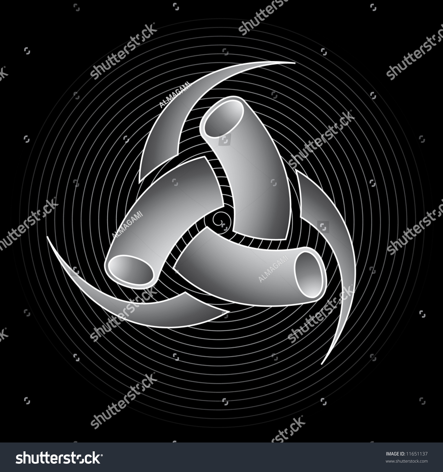 Triple Horn Symbol God Odin Stock Vector (Royalty Free) 11651137 ...