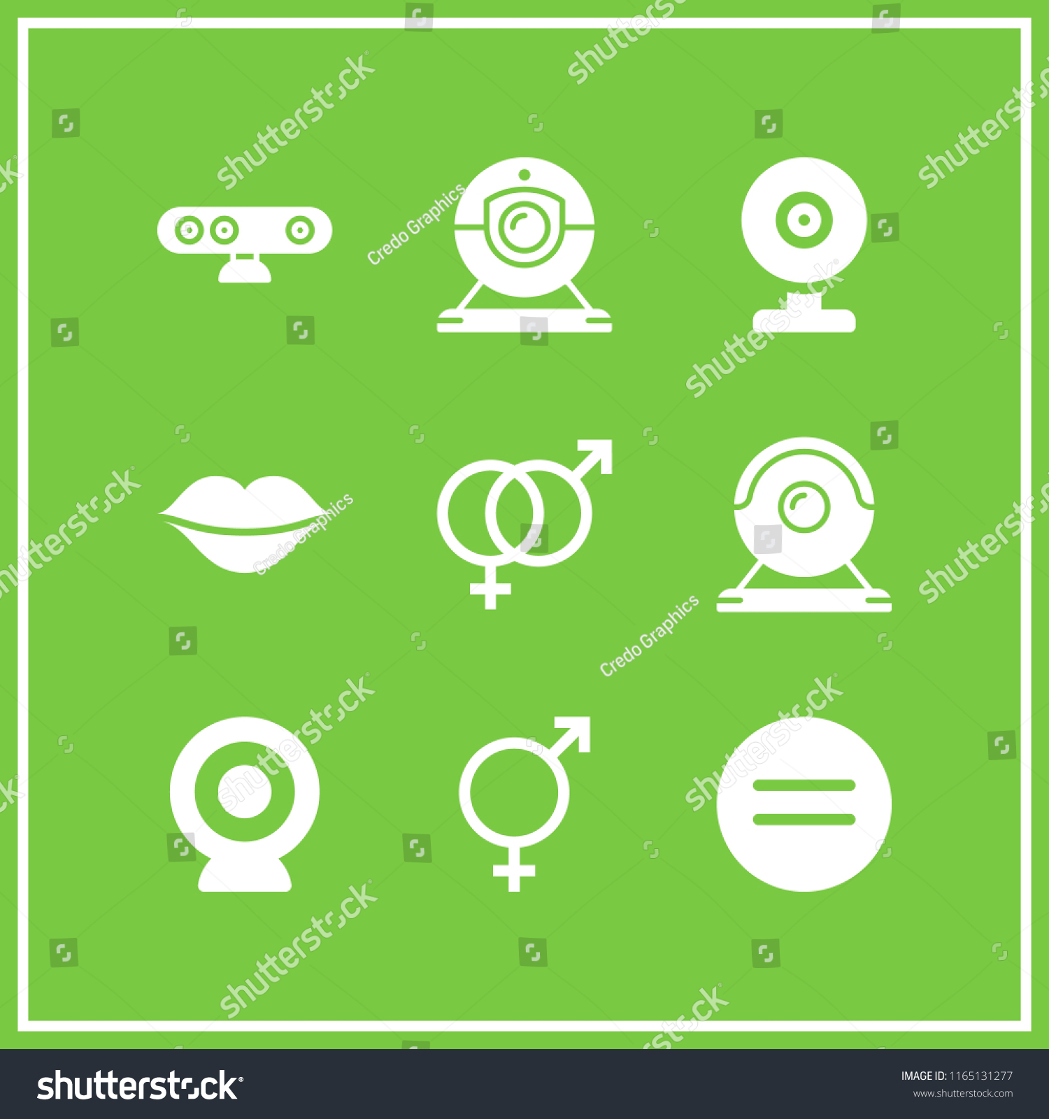 Sex Icon This Set Equal Intersex Stock Vector Royalty Free 1165131277