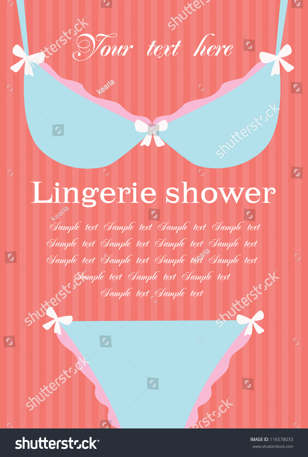 Lingerie Card Vector Illustration Stock Vector Royalty Free Shutterstock