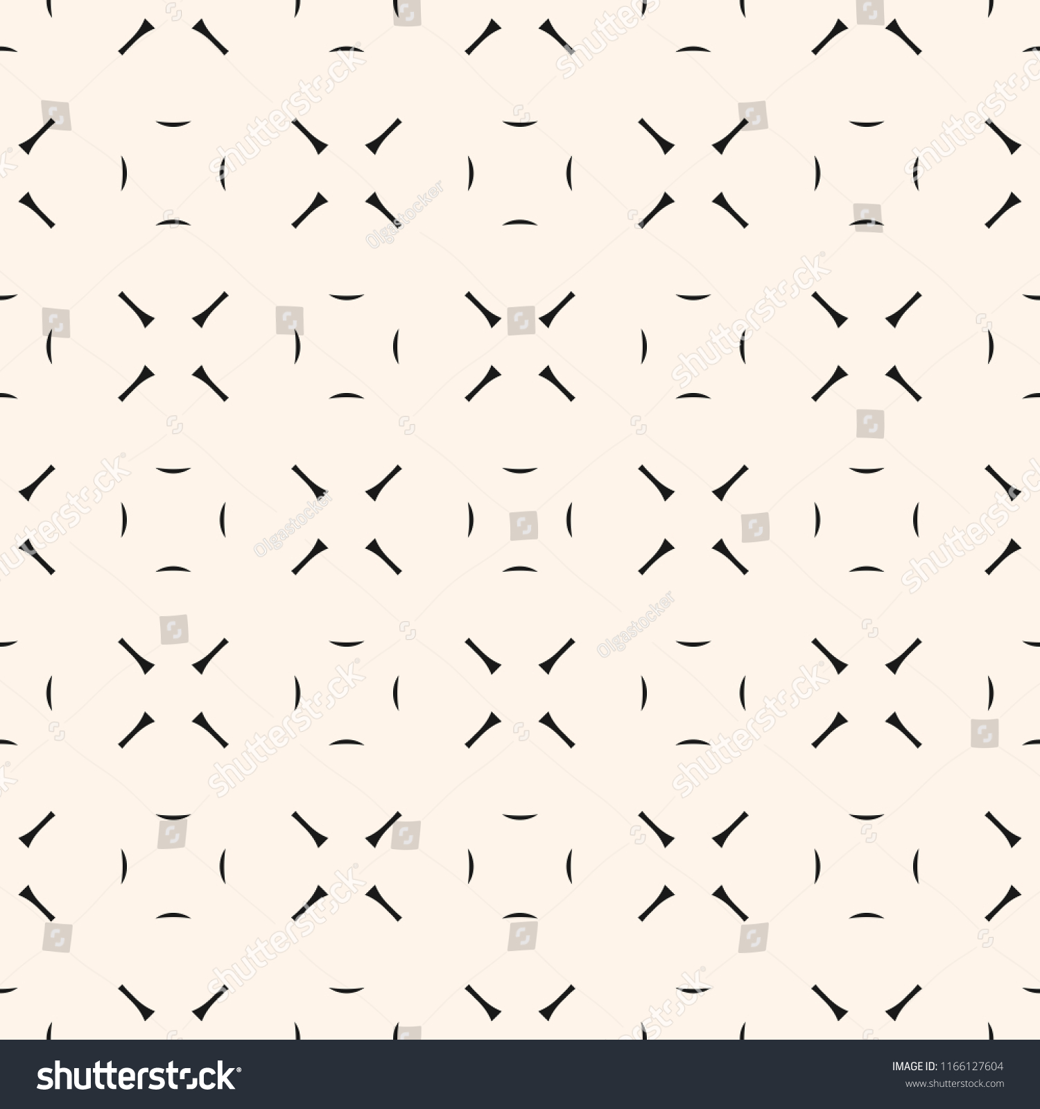 Vector Minimalist Geometric Seamless Pattern Simple Stock Vector ...