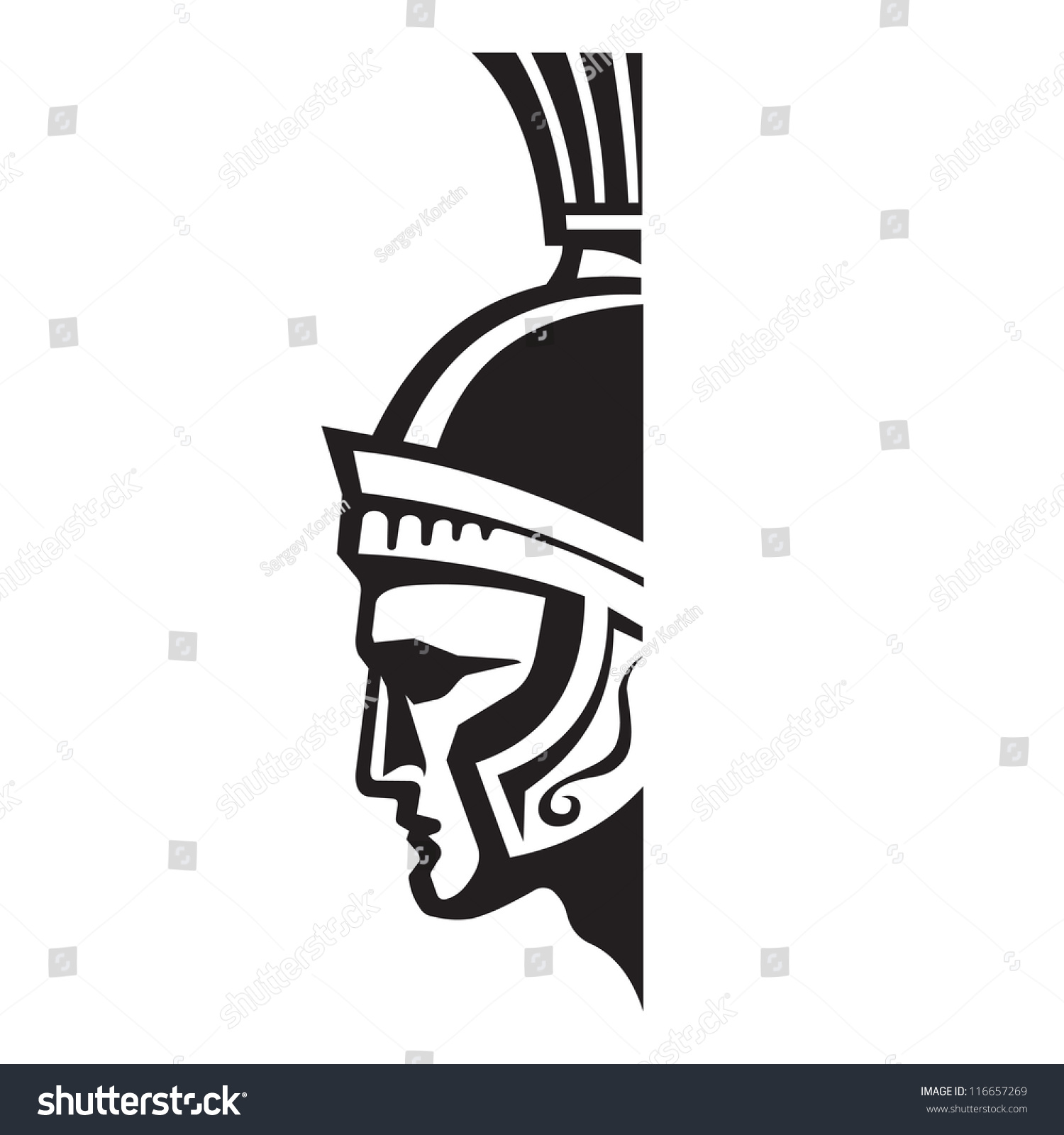 Centurion Vector Logo Sign Template Ancient Stock Vector (Royalty Free ...