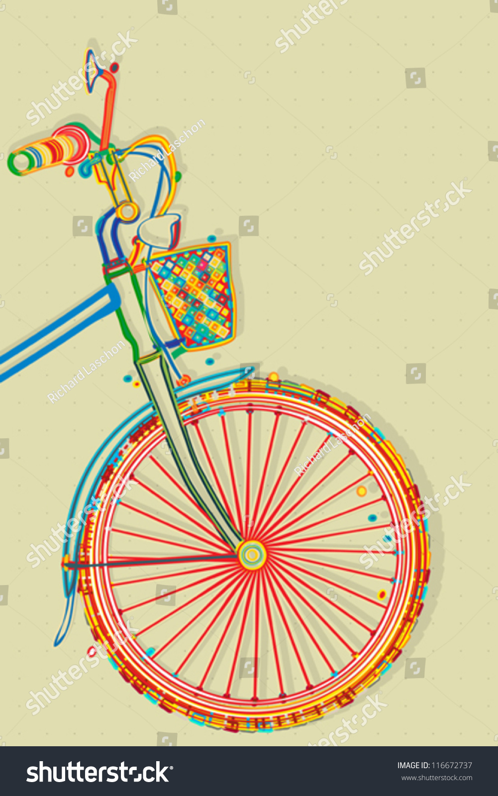 Bicycle Card Retro Style Imagery Illustration Stock Vector (Royalty Free) 116672737  Shutterstock