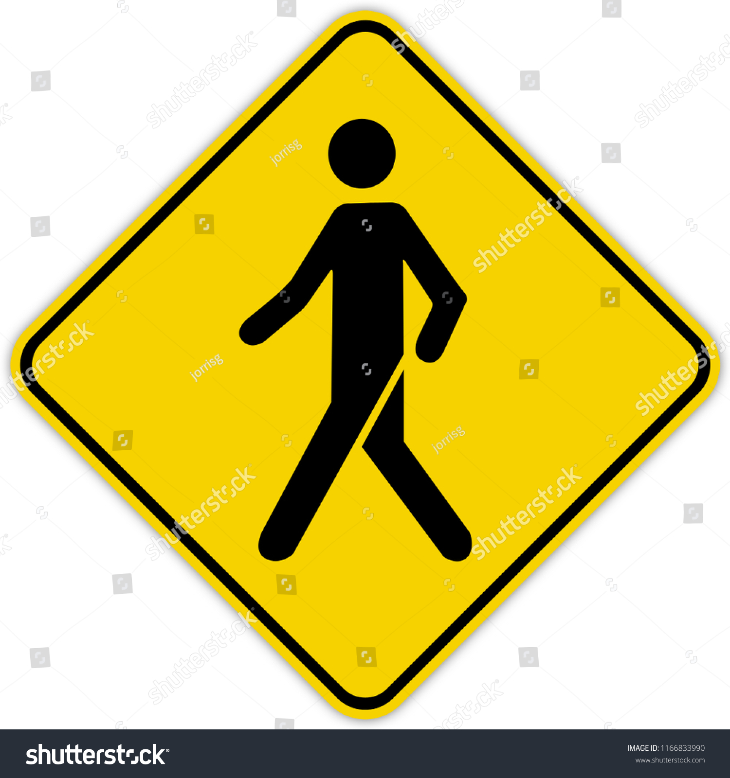 Road Sign Quebec Canada Pedestrian Crossing Stock Illustration ...