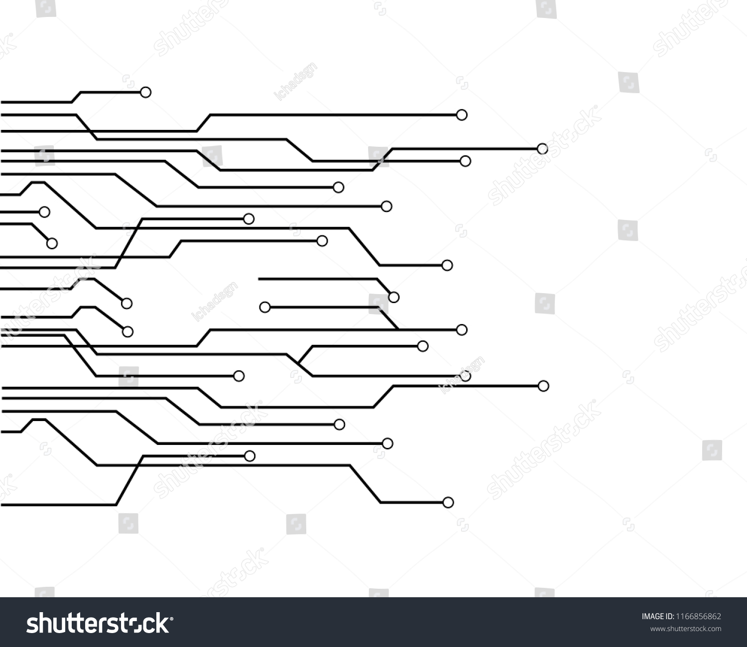 Circuit Board Vector Stock Vector (Royalty Free) 1166856862 | Shutterstock