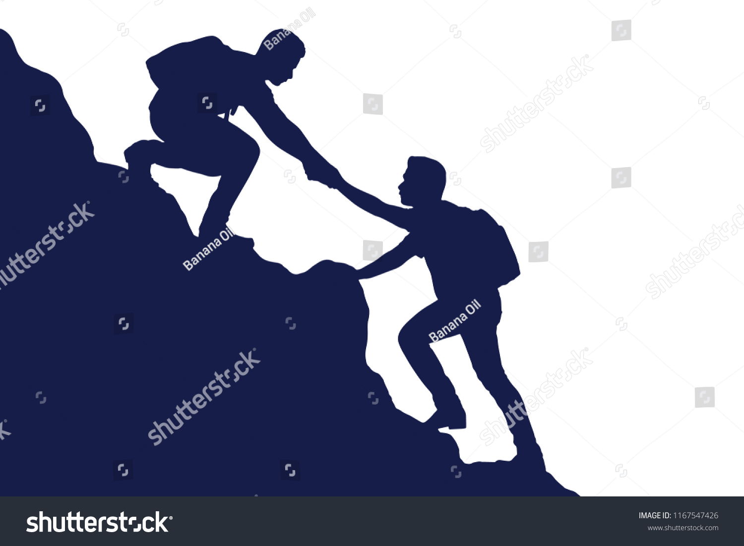 Silhouette Group People Helping Each Other Stock Vector Royalty Free 1167547426 Shutterstock