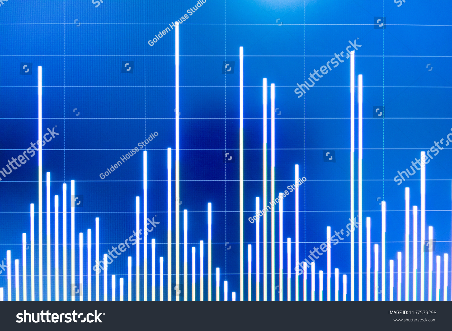 Stock Market Graph Analysis Stock Market Stock Photo 1167579298